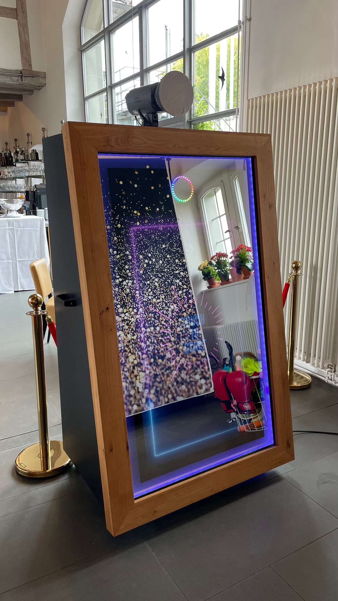 Spiegelei Fotobox auf einem Geburtstag